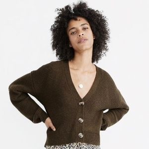 NWT Madewell Shelley cardigan in brown XL